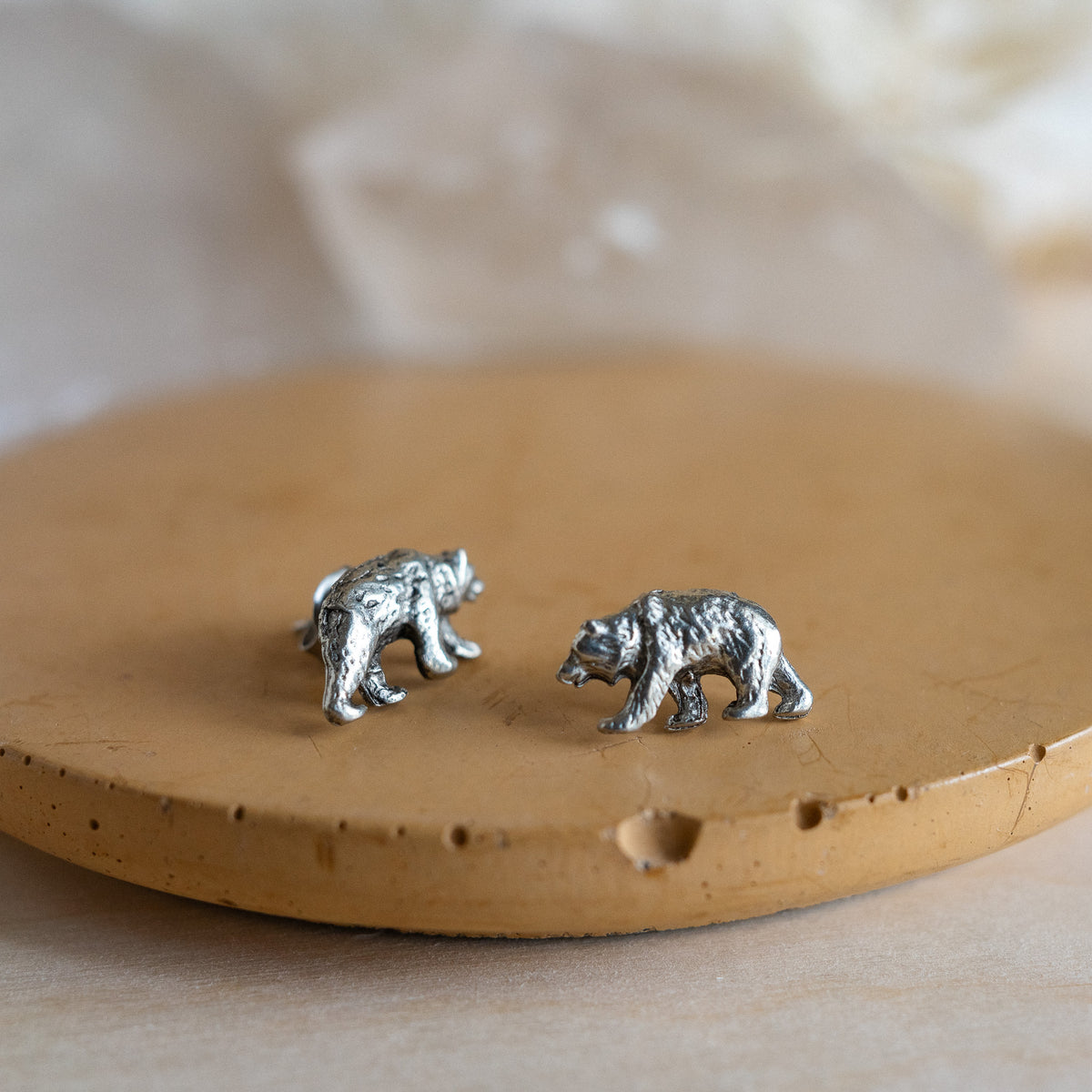 Bear Stud Earrings