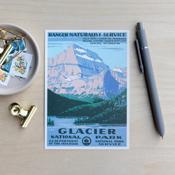 Glacier National Park WPA Postcard